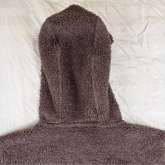 Patagonia Sherpa Fleece Hoodie Pullover Mens Small Brown 1/2 Zip - Picture 11 of 14